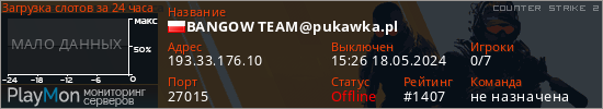 баннер для сервера cs2. BANGOW TEAM@pukawka.pl
