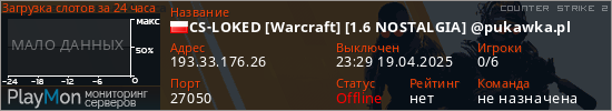 баннер для сервера cs2. CS-LOKED [Warcraft] [1.6 NOSTALGIA] @pukawka.pl
