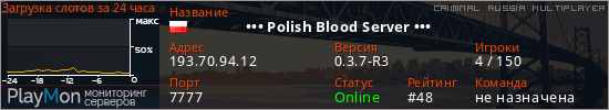 баннер для сервера crmp.                ••• Polish Blood Server •••