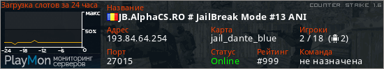 баннер для сервера cs. JB.AlphaCS.RO # JailBreak Mode #13 ANI
