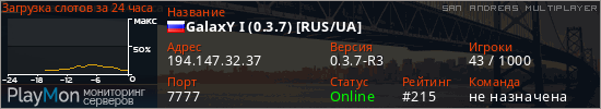 баннер для сервера samp. GalaxY I (0.3.7) [RUS/UA]