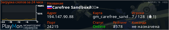 баннер для сервера garrysmod. Carefree Sandbox🌻