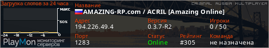 баннер для сервера crmp. AMAZING-RP.com / ACRIL [Amazing Online]