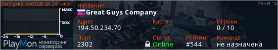 баннер для сервера arma3. Great Guys Company