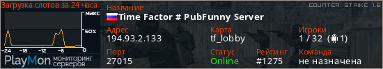 баннер для сервера cs. Time Factor # PubFunny Server