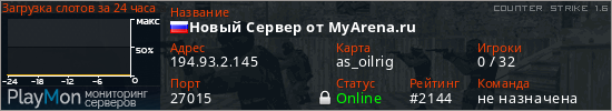 баннер для сервера cs. Новый Сервер от MyArena.ru