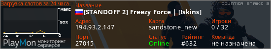 баннер для сервера cs2. [STANDOFF 2] Freezy Force | [!skins]