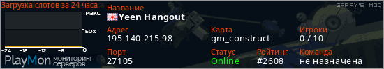 баннер для сервера garrysmod. Yeen Hangout