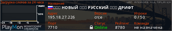 баннер для сервера samp.  НОВЫЙ  РУССКИЙ  ДРИФТ