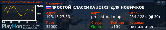 баннер для сервера rust. ПРОСТОЙ КЛАССИКА #2 [X2] ДЛЯ НОВИЧКОВ