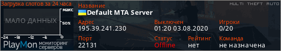 баннер для сервера mta. Default MTA Server