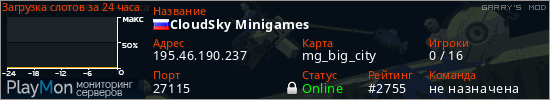 баннер для сервера garrysmod. CloudSky Minigames