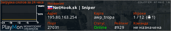 баннер для сервера cs. NetHook.sk | Sniper