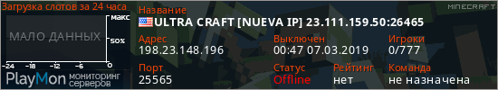 баннер для сервера minecraft. ULTRA CRAFT [NUEVA IP] 23.111.159.50:26465