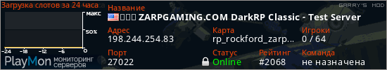 баннер для сервера garrysmod. ★▶▶ ZARPGAMING.COM DarkRP Classic - Test Server