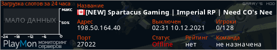 баннер для сервера garrysmod. [NEW] Spartacus Gaming | Imperial RP | Need CO's Need Staff