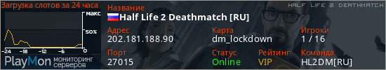 баннер для сервера hl2dm. Half Life 2 Deathmatch [RU]