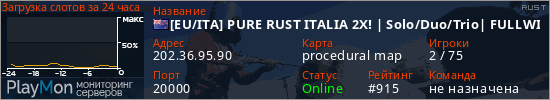 баннер для сервера rust. [EU/ITA] PURE RUST ITALIA 2X! | Solo/Duo/Trio| FULLWIPE 19/02