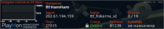 баннер для сервера garrysmod. HamHam
