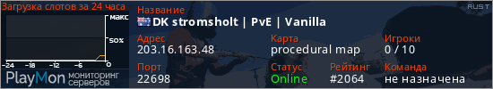 баннер для сервера rust. DK stromsholt | PvE | Vanilla