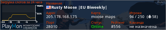 баннер для сервера rust. Rusty Moose |EU Biweekly|