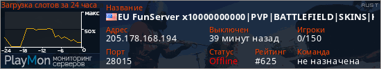 баннер для сервера rust. EU FunServer x10000000000|PVP|BATTLEFIELD|SKINS|KITS|TP|MYMINI|
