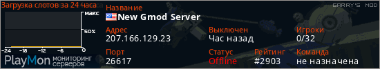 баннер для сервера garrysmod. New Gmod Server