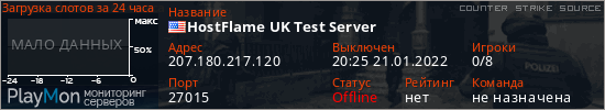 баннер для сервера css. HostFlame UK Test Server