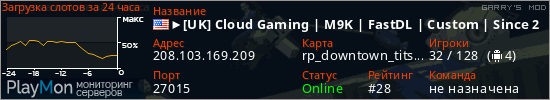 баннер для сервера garrysmod. ►[UK] Cloud Gaming | M9K | FastDL | Custom | Since 2013
