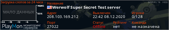 баннер для сервера garrysmod. Werwolf Super Secret Test server