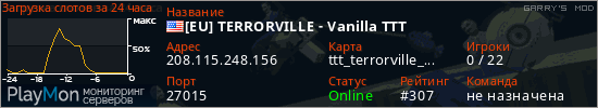 баннер для сервера garrysmod. [EU] TERRORVILLE - Vanilla TTT