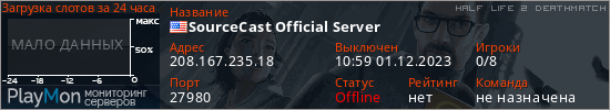 баннер для сервера hl2dm. SourceCast Official Server