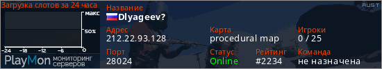 баннер для сервера rust. Dlyageev?