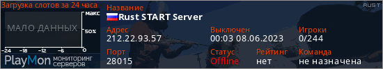 баннер для сервера rust. Rust START Server