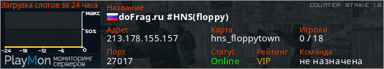 баннер для сервера cs. doFrag.ru #HNS(floppy)