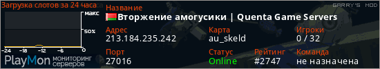 баннер для сервера garrysmod. Вторжение амогусики | Quenta Game Servers