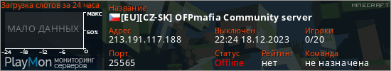 баннер для сервера minecraft. [EU][CZ-SK] OFPmafia Community server