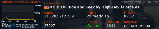баннер для сервера css. -=H.D.F=- Hide and Seek by High-Devil-Force.de