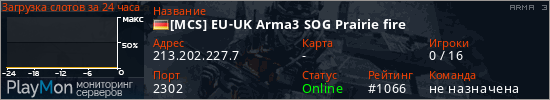 баннер для сервера arma3. [MCS] EU-UK Arma3 SOG Prairie fire