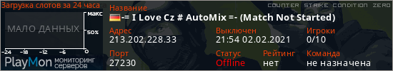 баннер для сервера cz. -= I Love Cz # AutoMix =- (Match Not Started)