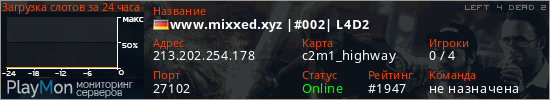 баннер для сервера l4d2. www.mixxed.xyz |#002| L4D2