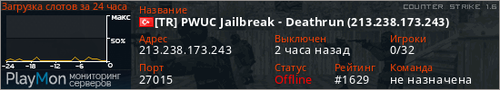 баннер для сервера cs. [TR] PWUC Jailbreak - Deathrun (213.238.173.243)