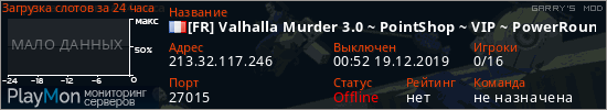 баннер для сервера garrysmod. [FR] Valhalla Murder 3.0 ~ PointShop ~ VIP ~ PowerRounds