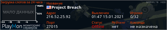 баннер для сервера garrysmod. Project Breach
