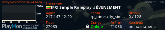 баннер для сервера garrysmod. [FR] Simple Roleplay ⚡ &Eacute;VENEMENT