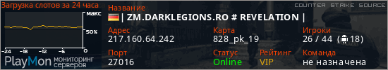 баннер для сервера css. | ZM.DARKLEGIONS.RO # REVELATION |
