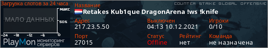баннер для сервера csgo. Retakes Kub1que DragonArena !ws !knife