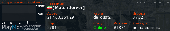 баннер для сервера cs. [ Match Server ]