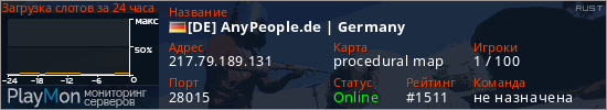 баннер для сервера rust. [DE] AnyPeople.de | Germany