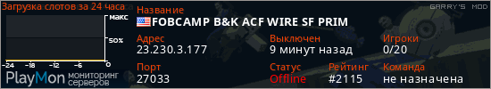 баннер для сервера garrysmod. FOBCAMP B&K ACF WIRE SF PRIM
